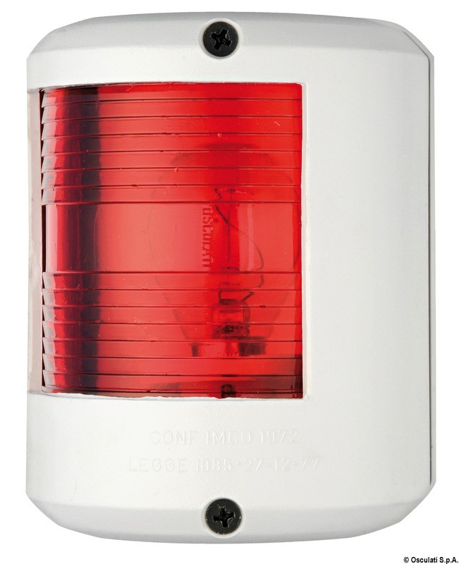 OSCULATI Fanale U78 Rosso-Nero 12 V OSCULATI Fanale U78 Rosso-Nero 12 V