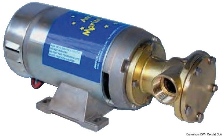 Pompa Di Sentina Aspirante Premente OSCULATI - Lunghezza 390 Mm, Pompa Acqua Per Barca, Affidabile E Robusta