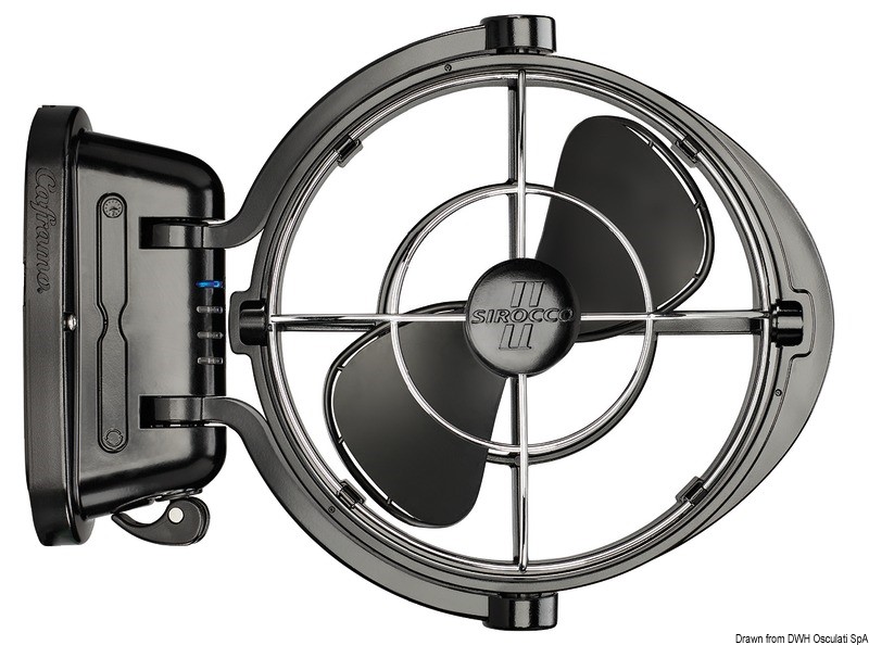 Ventilatore Oscillante Ventilatore Da Barca MARINE TOWN 24V Oscillante Abs 150mm 657032 - 6