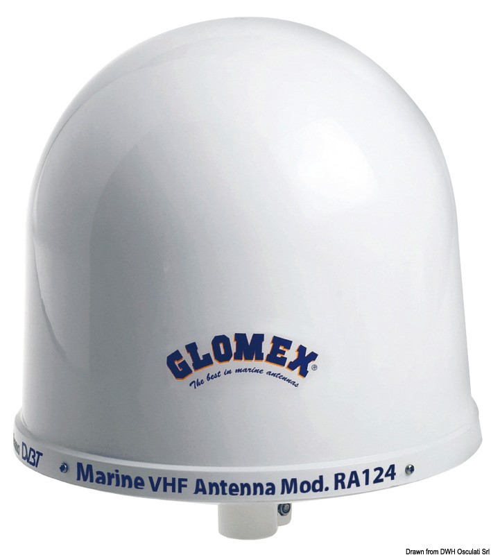 Antenna GLOMEX VHF RA124 Osculati Antenne VHF e CB Glomex Osculati
