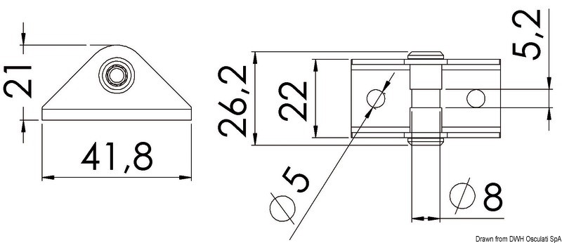 OSCULATI Basetta Lega Leggera Per Ruote 60° 30 Mm - Riferimento 41.028.00 - copertina