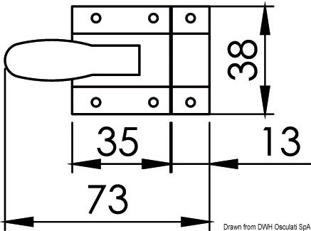 Chiusura A Scatto 90° Ottone Cromato | Nautica Illiano