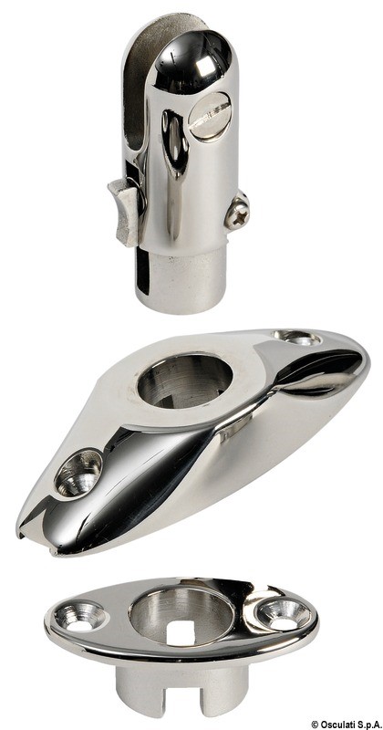 Osculati Basetta tonda inox 60 25 mm 41.130.23