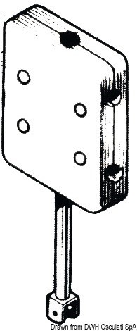 Supporto Per Motore Fuoribordo Lock-n-Haul Salva-poppa, Nero/rosso, Modello LnHUA