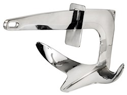 Ancora Trefoil® in acciaio inox con piastra di blocco