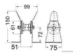 Musone di prua inox 51 mm