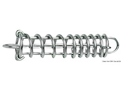 Molla ormeggio in acciaio inox lucidato a passo variabile