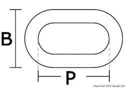 Catena calibrata zincata a fuoco - Tipo alta resistenza GRADO 7