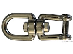 Girella inox occhio/grillo con perno a filo 6 mm