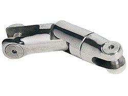 Attacco girevole inox 2 snodi 9/10 mm