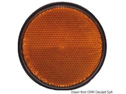 Catarifrangente adesivo arancio 60 mm