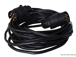 Cavo prolunga rimorchio 2 spine/7 poli 7 m