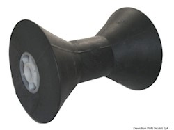 Rullo centrale nero 205 mm Ø foro 25 mm