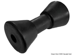 Rullo centrale nero 190 mm Ø foro 25 mm