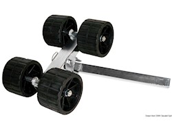 Rullo basculante 4 rulli dritto 40 mm