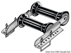 Staffa con rullo posteriore