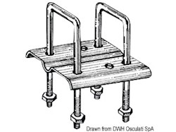 Staffa di fissaggio rullo sinistra