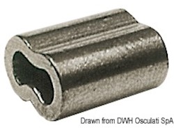 Manicotto per l'impiombatura in rame zincato