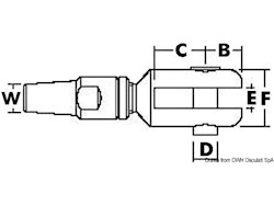 Terminale forcella 12 mm