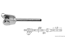 Terminale inox forcella Ø 2,5 mm
