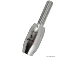 Terminale filettato per draglie tessile Ø4 mm