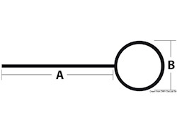 Doppia treccia Megayacht  con gassa mm 36 nera