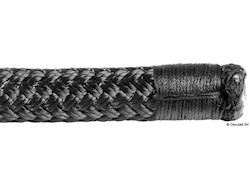 Doppia treccia Megayacht  con gassa mm 36 nera