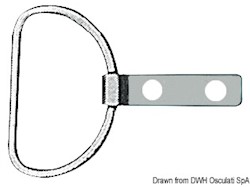 Anello con piastrina in acciaio inox