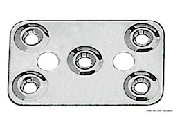 Piastrina fissa cinghie 62x40 mm