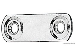 Piastrina fissa cinghie 50x16 mm
