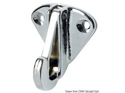 Piastrina ottone con moschettone