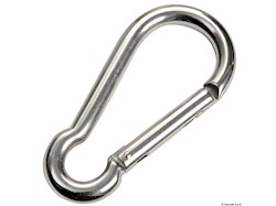 Moschettone inox senza sporgenza 6 mm
