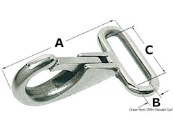 Moschettone per nastro mm 48x25