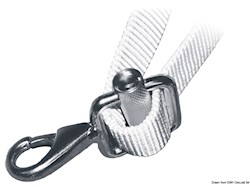 Moschettone con fibbia in acciaio inox AISI 316