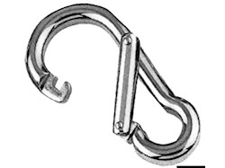 Moschettone inox apertura asimmetrica 120 mm