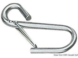 Ganci inox a molla mm 52