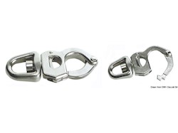Moschettone in acciaio inox per scotte, drizze, spinnaker
