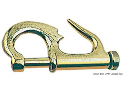 Moschettone in ottone stampato per fiocco rapido