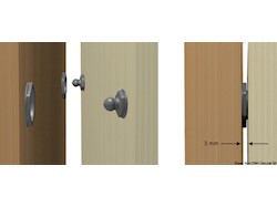 Perno filettato corto/corto pallina lunga collare