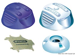 Bottone tessuto Perfix blu