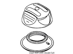 Bottone automatico Perfix blu