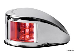 Fanale di via Mouse Deck rosso corpo inox