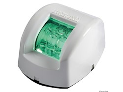 Fanale di via Mouse verde corpo ABS bianco