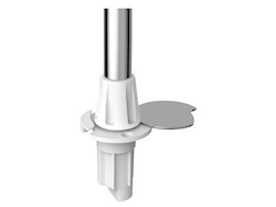 Asta Evoled 360° inox 100 cm base Flush