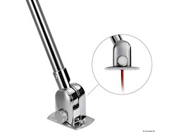 Asta luminosa 360° a Led Evolved bianca abbattibil