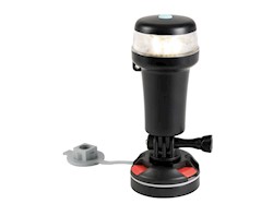 Luce di via bianca 360° base snodo swivel