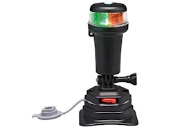 Luce di via bicolore rossa/verde base snodo swivel