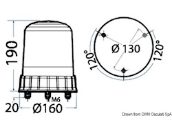 Luce colore blu 24 V
