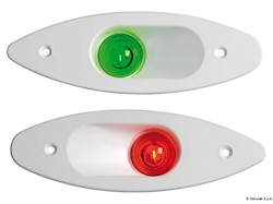 Fanale ABS ad incasso rosso/bianco