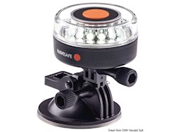 Lampada Navisafe 360° bianca supporto a ventosa